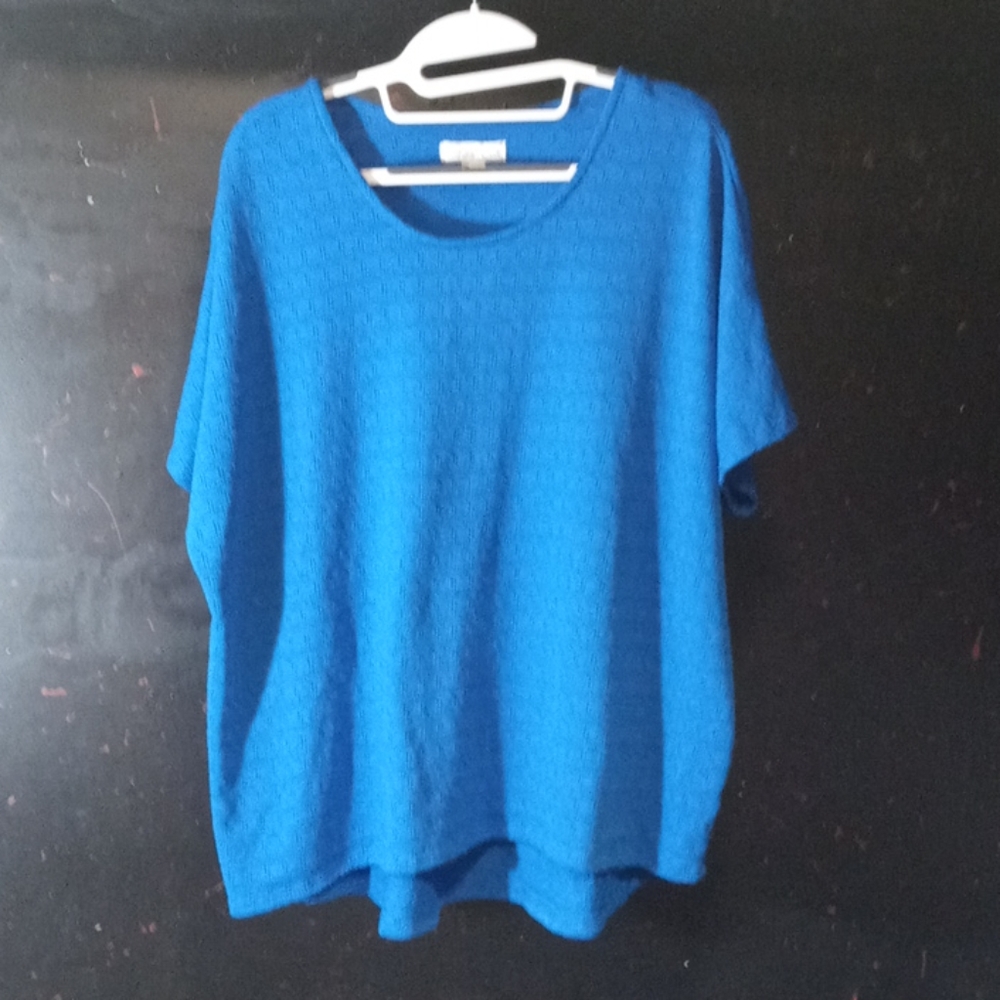 Royal blue polyester shirt